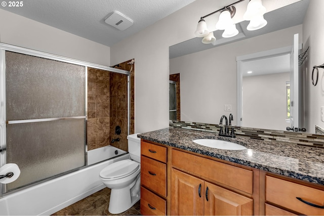 3707 NE Minnehaha St, Vancouver, WA 98661 - bathroom with toilet, vanity, and bath / shower combo with glass door