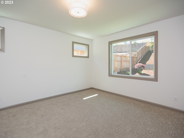 spare room with carpet flooring