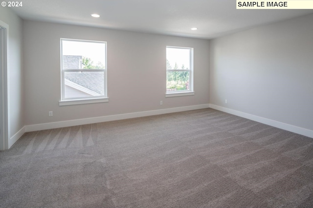 12445 SW Trask St, Beaverton, OR 97007 - empty room with carpet, baseboards, and recessed lighting