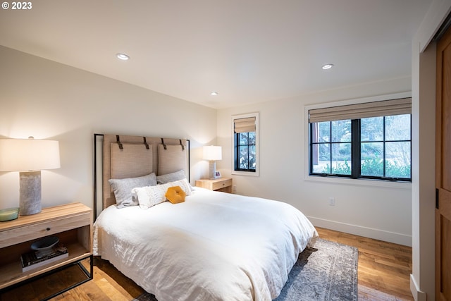 33723 Van Duyn Rd, Eugene, OR 97408 - bedroom featuring wood finished floors, baseboards, and recessed lighting