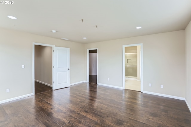 7359 NW 168th Ave, Portland, OR 97229 - empty room featuring recessed lighting, wood finished floors, and a pendent fire sprinkler