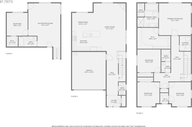 7359 NW 168th Ave, Portland, OR 97229 - view of floor plan / room layout
