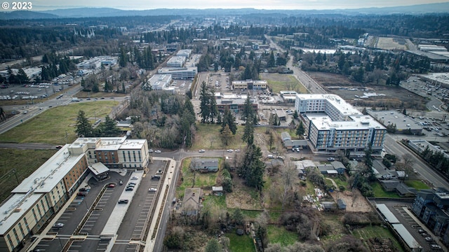 aerial view featuring a mountain view