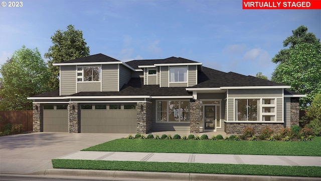 SW Wunderli Canyon Rd, Sherwood, OR 97140 - view of front of home with a garage