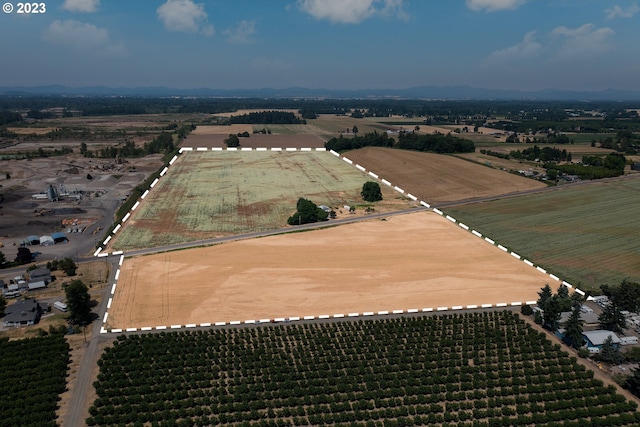 bird's eye view with a rural view