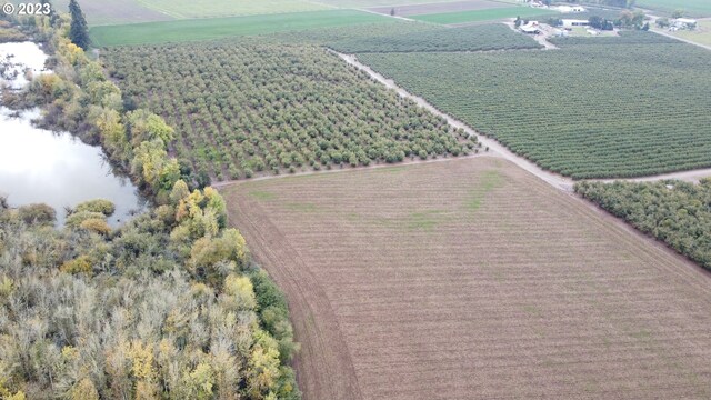 aerial view featuring a rural view