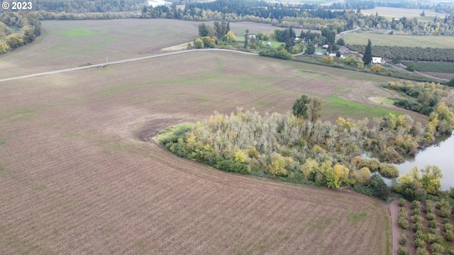 bird's eye view with a rural view