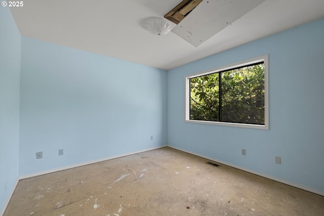 11185 SE Saint Lucy Ln, Happy Valley, OR 97086 - unfurnished room featuring baseboards and attic access