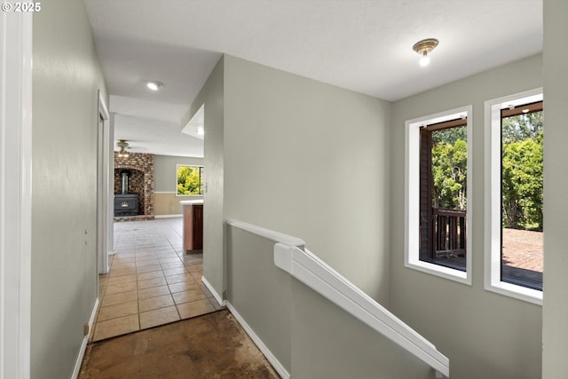 11185 SE Saint Lucy Ln, Happy Valley, OR 97086 - corridor with an upstairs landing and concrete flooring