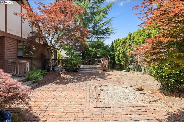 11185 SE Saint Lucy Ln, Happy Valley, OR 97086 - view of yard featuring a wooden deck