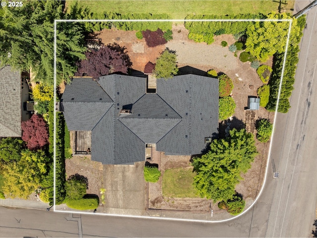 11185 SE Saint Lucy Ln, Happy Valley, OR 97086 - aerial view of property and surrounding area with property boundaries highlighted