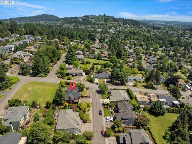 11185 SE Saint Lucy Ln, Happy Valley, OR 97086 - aerial view of residential area featuring a heavily wooded area