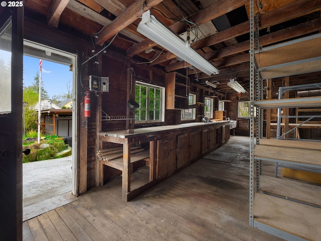510 SE Shafford St, Estacada, OR 97023 - miscellaneous room with hardwood / wood-style floors