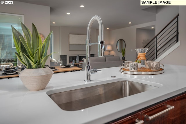 interior details with sink