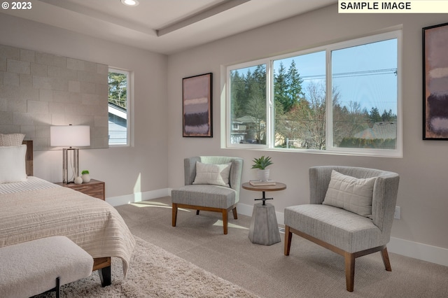 bedroom featuring carpet flooring