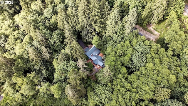 25901 E Highview Dr, Welches, OR 97067 - aerial view of a heavily wooded area