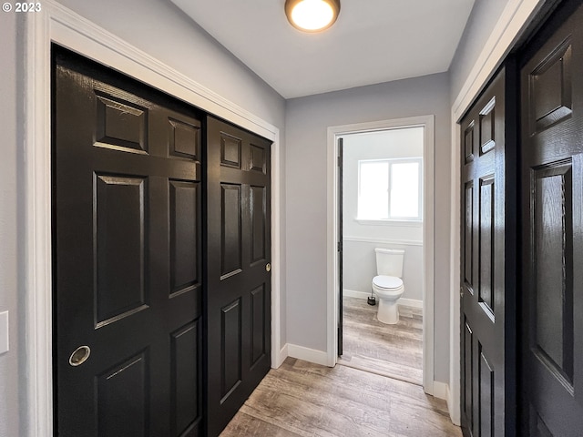 interior space featuring light hardwood / wood-style floors