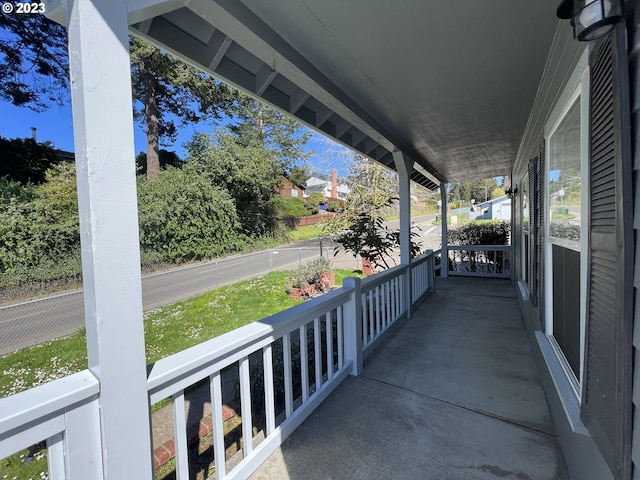 balcony with a porch