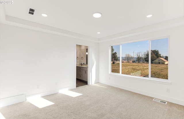 27298 SW Marigold Ter, Wilsonville, OR 97070 - empty room featuring a tray ceiling and carpet