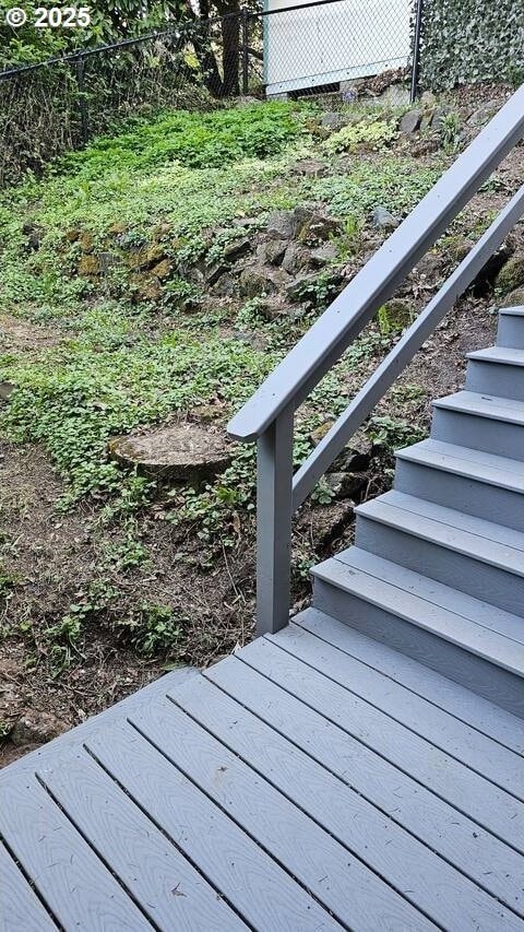 3045 SW Gaston Ave, Portland, OR 97239 - exterior view of stairs