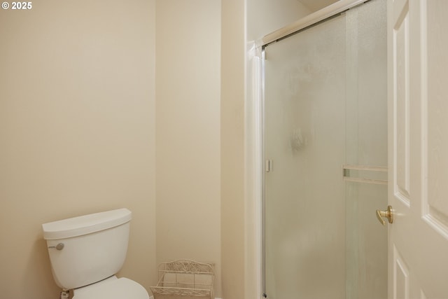 16713 NW Countryridge Dr, Portland, OR 97229 - bathroom with a shower stall and toilet
