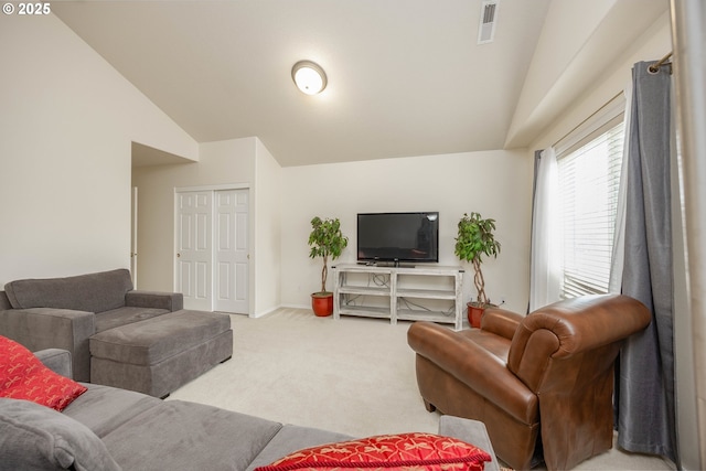 16713 NW Countryridge Dr, Portland, OR 97229 - living room with lofted ceiling and carpet flooring