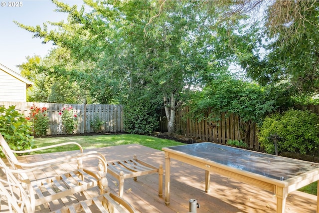 16713 NW Countryridge Dr, Portland, OR 97229 - wooden deck featuring a fenced backyard