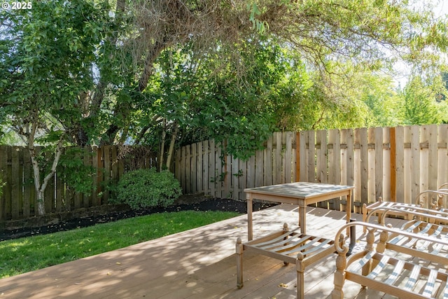 16713 NW Countryridge Dr, Portland, OR 97229 - fenced backyard featuring a deck