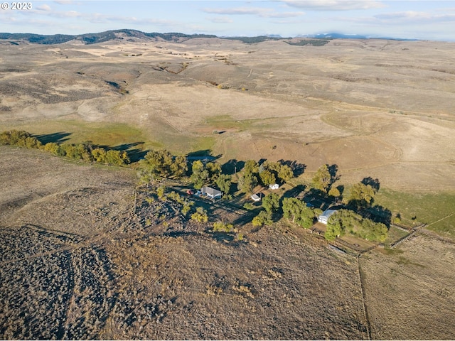 aerial view featuring a mountain view