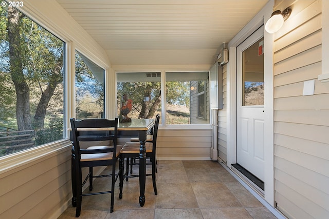 sunroom featuring plenty of natural light