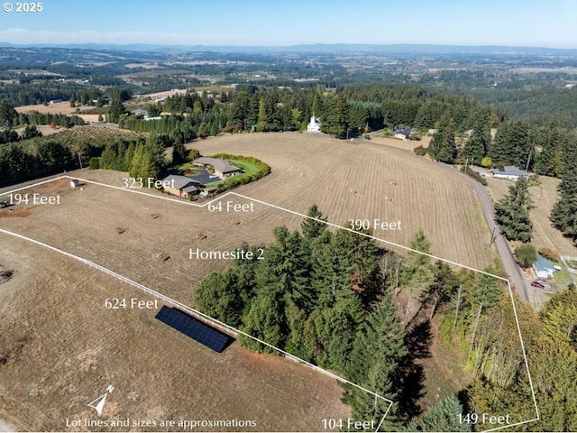 Mountain Home Rd, Sherwood, OR 97140 - view of rural area with property parcel outlined