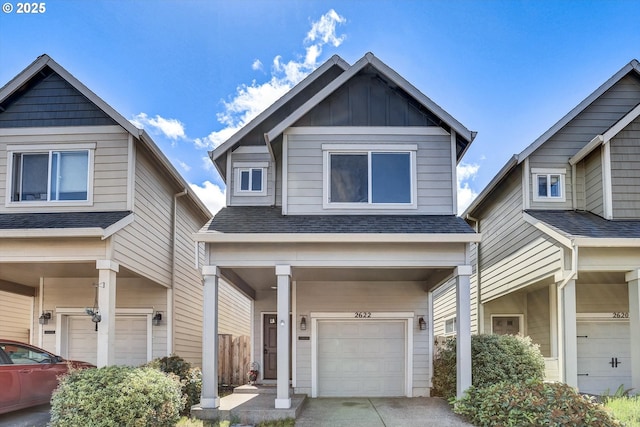2622 Princeton Pl, Forest Grove, OR 97116 - craftsman-style house with a garage, board and batten siding, and roof with shingles