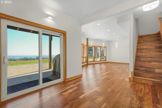22000 SE Upper Matthews Creek Ln, Amity, OR 97101 - spare room featuring light wood-type flooring