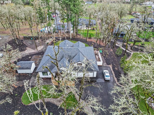 view from above of property