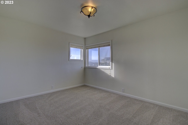 view of carpeted empty room