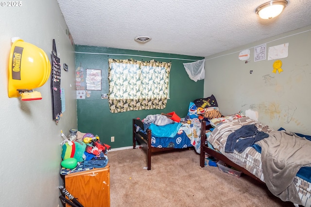 5360 B St, Springfield, OR 97478 - bedroom featuring carpet flooring and a textured ceiling