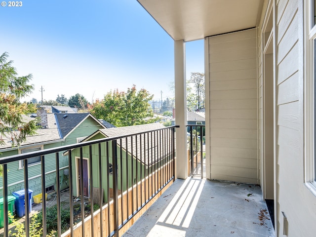 view of balcony