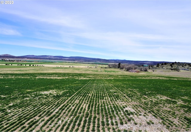 property view of mountains featuring a rural view