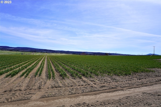 mountain view featuring a rural view