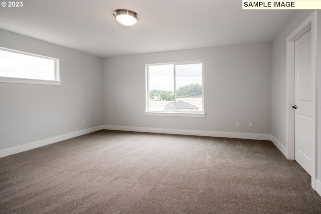 view of carpeted empty room