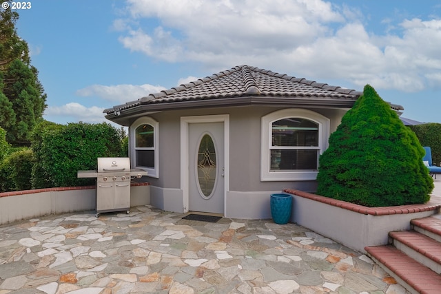 exterior space featuring a patio area