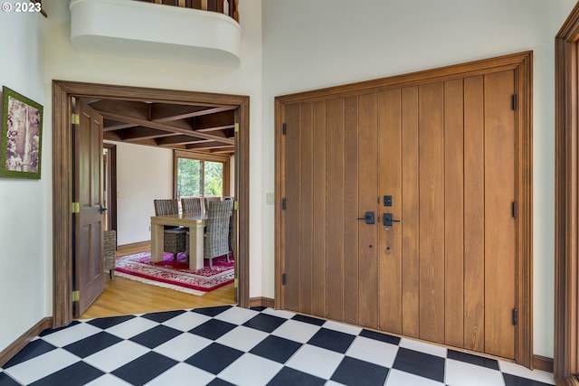 view of tiled entryway