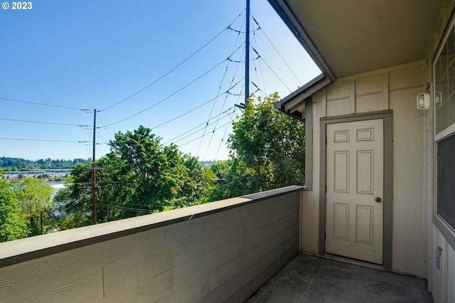 view of balcony