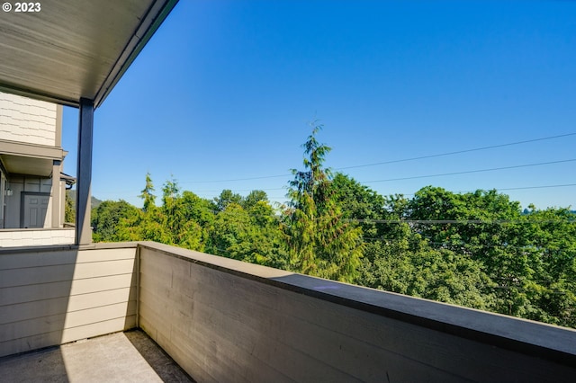 view of balcony