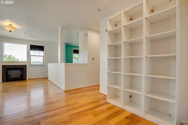 interior space featuring light wood-type flooring