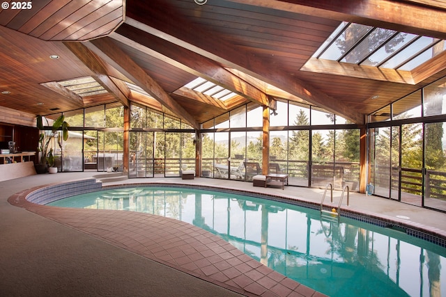 33423 Timber Ln, Eugene, OR 97405 - indoor pool with a skylight