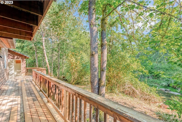 view of wooden terrace