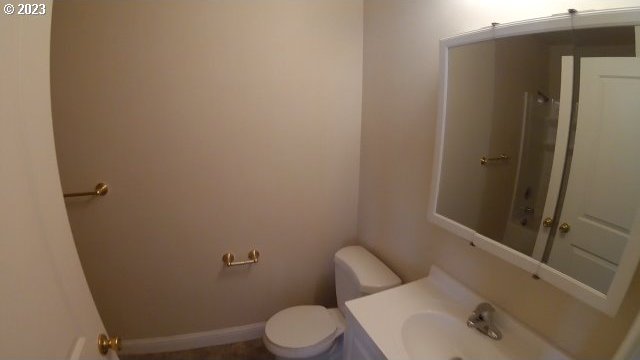 bathroom featuring toilet