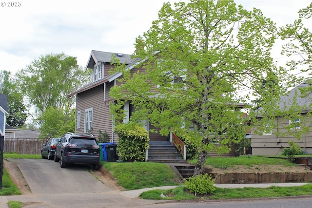 view of front of home