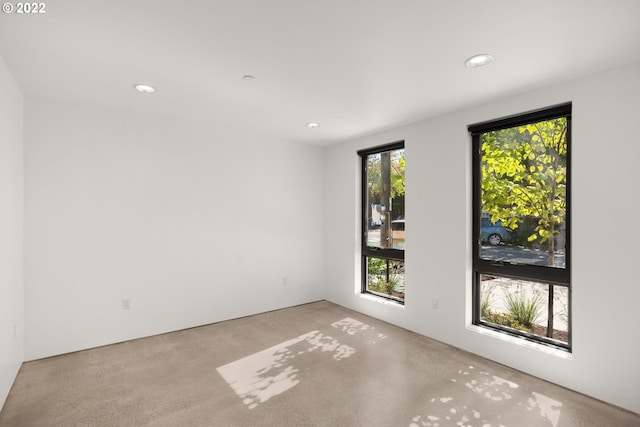 view of carpeted empty room